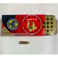 MKE 9mm Luger Handgun Ammo - 124 Grain, FMJ, 50rd Box
